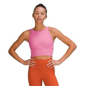 NEW Lululemon Power Pivot Ribbed Tank Top Pink Blossom